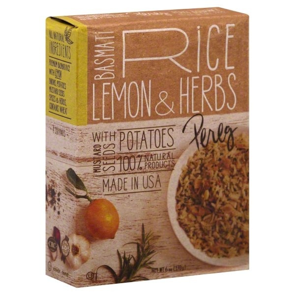 slide 1 of 4, Pereg Lemon & Herbs Basmati Rice, 6 oz