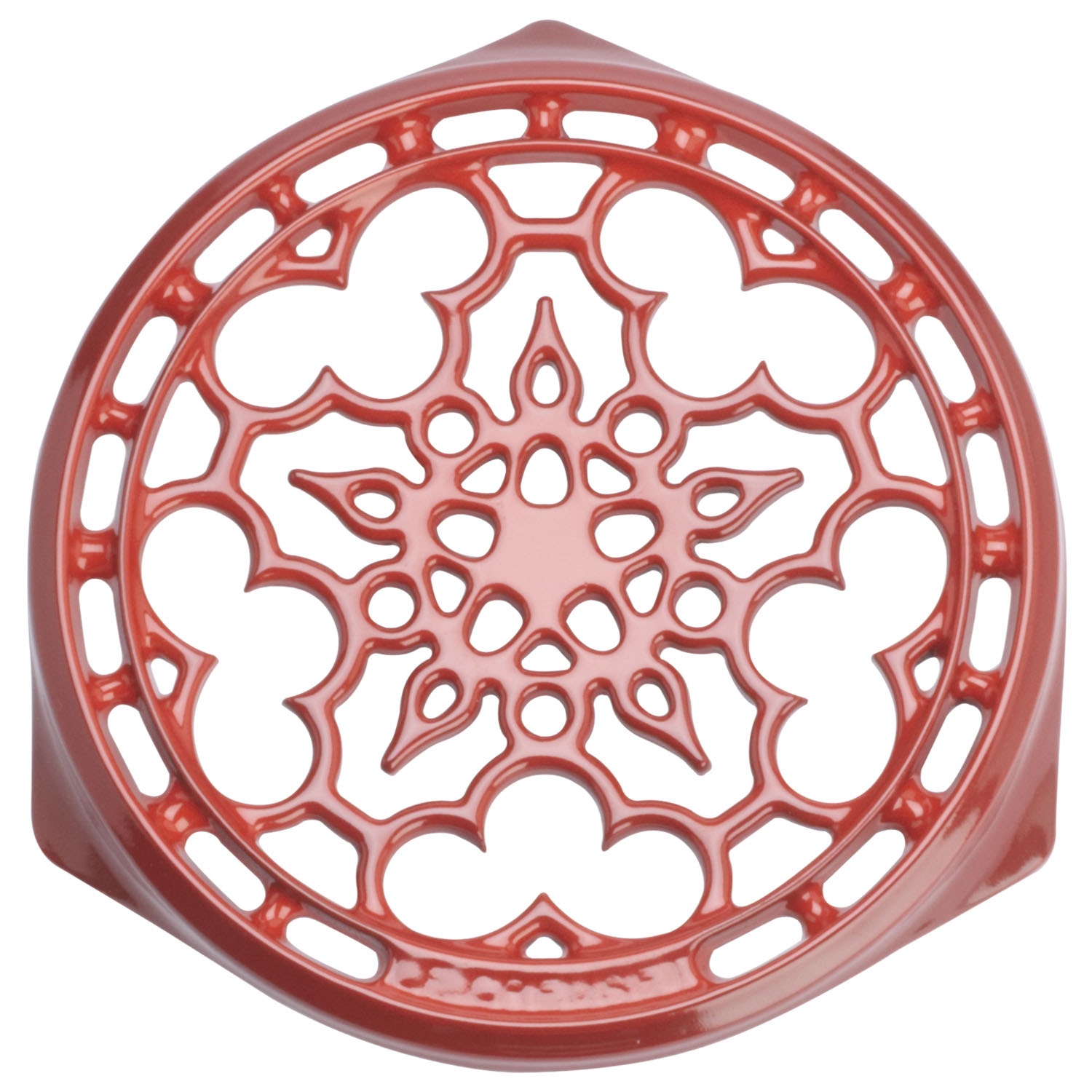 slide 1 of 1, Le Creuset Round Trivet, Cerise, 9 in