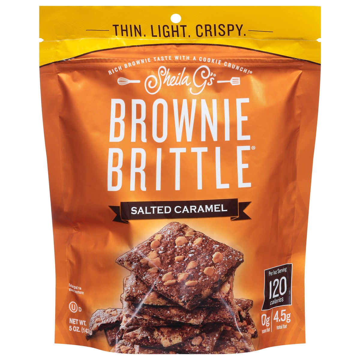 slide 1 of 15, Sheila G's Salted Caramel Brownie Brittle 5 oz, 5 oz