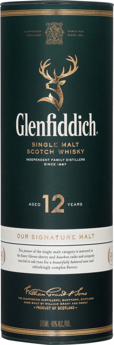 slide 1 of 9, Glenfiddich Scotch Whisky 375 ml, 375 ml