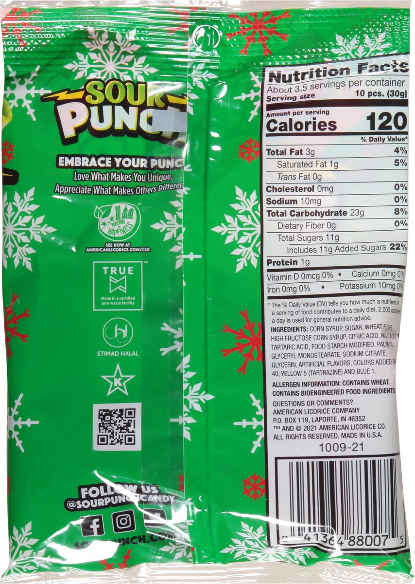 slide 8 of 12, Sour Punch Bites Merry Mix Candy 3.7 oz, 3.7 oz