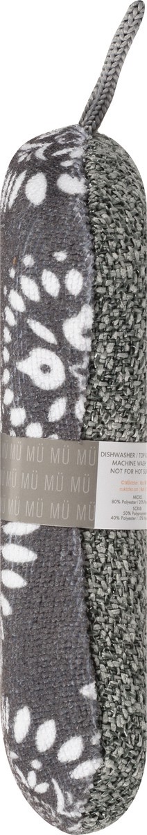 slide 4 of 9, MUkitchen Medallion Gray Double-Duty Scrub Sponge 1 ea, 1 ct