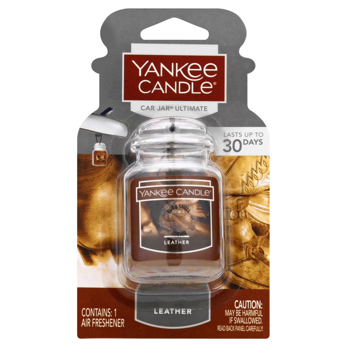 slide 1 of 9, Yankee Candle Car Jar Ultimate Leather, 1 ct
