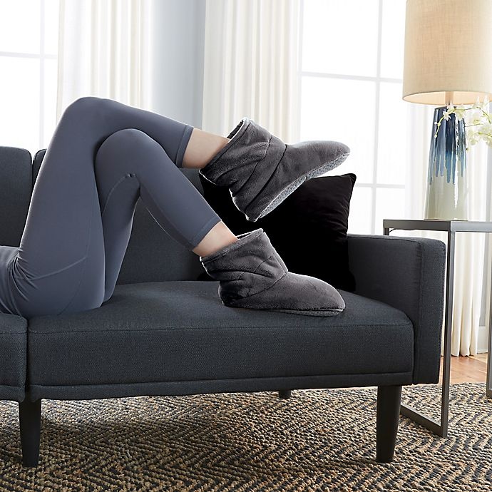 Therapedic Size Medium/Large Unisex Weighted Slippers Grey 1 ct Shipt