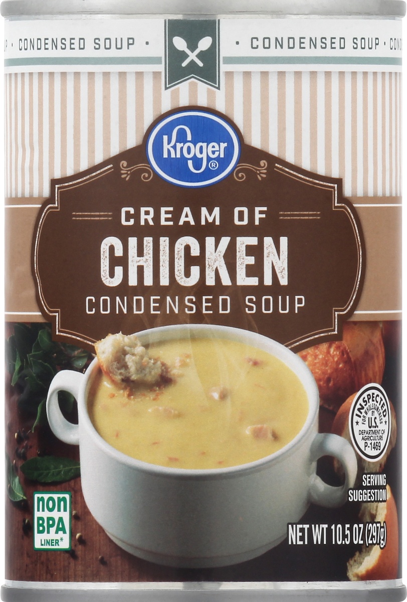 slide 9 of 11, Kroger Cream of Chicken Condensed Soup, 10.5 oz