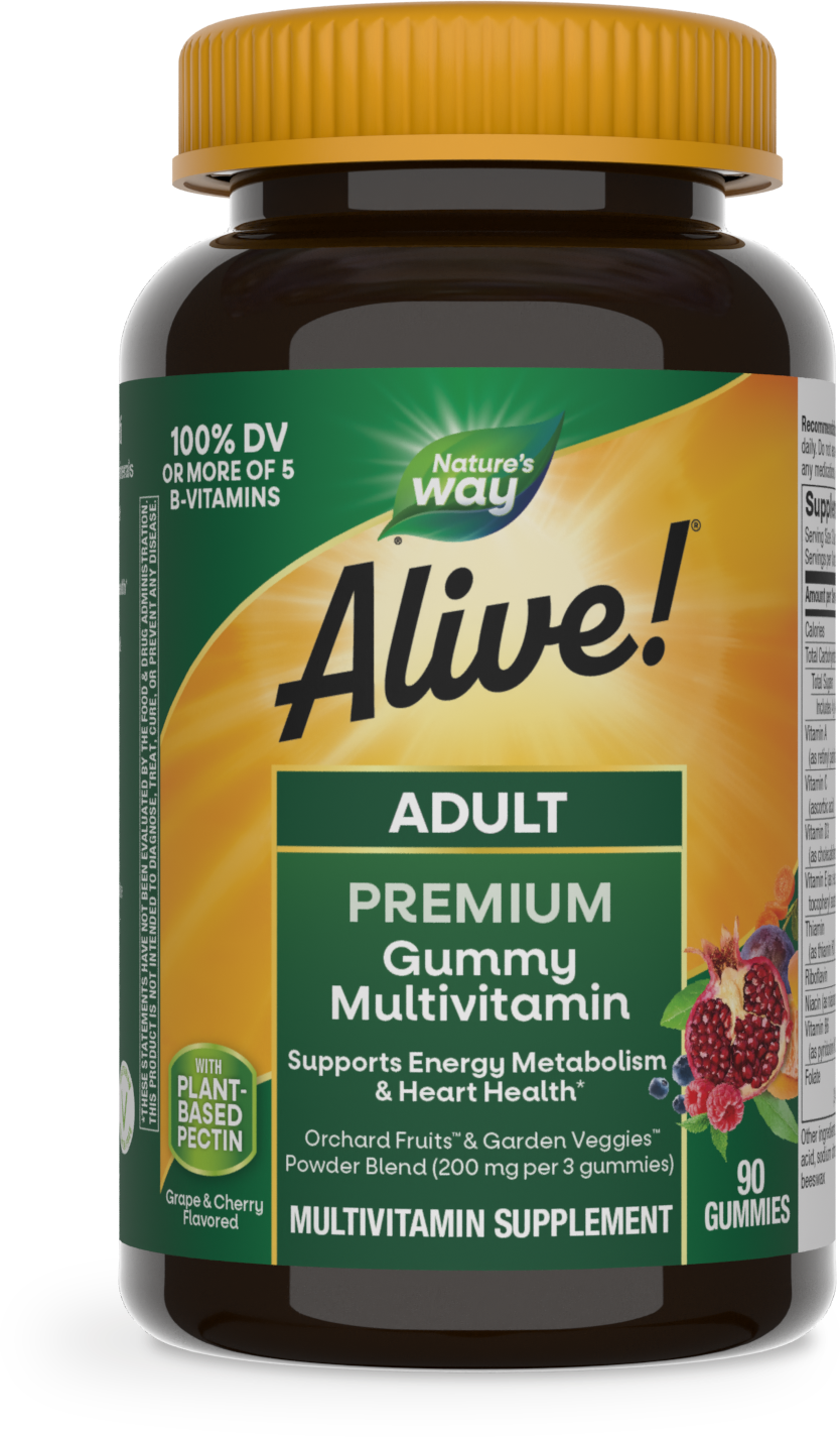 slide 1 of 3, Nature's Way Alive! Premium Adult Gummy Multivitamin, 90 ct