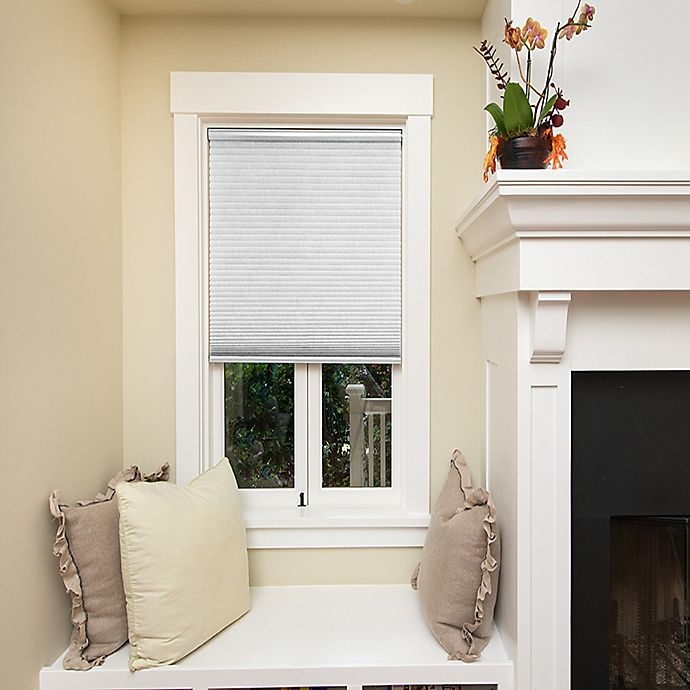 slide 4 of 6, Redi Shade Artisan Select Cordless Cellular Blackout Shade - Cloud White, 39 in