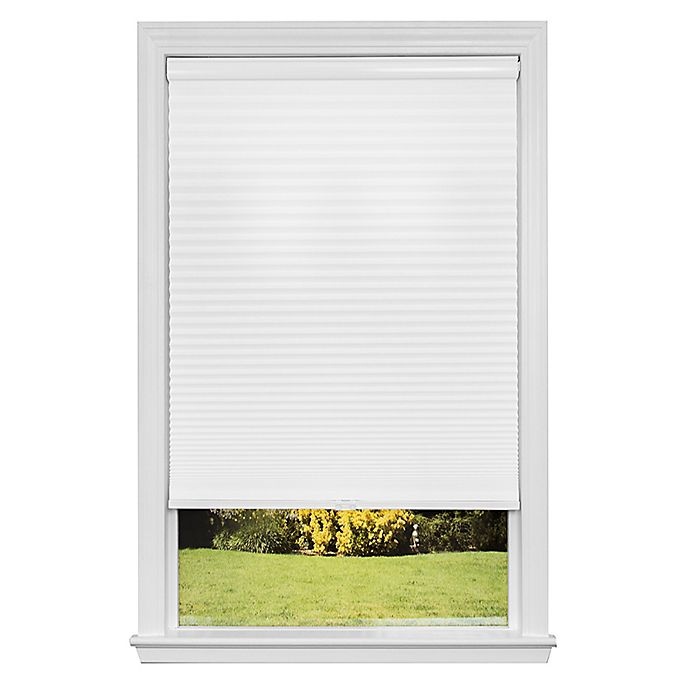 slide 1 of 6, Redi Shade Artisan Select Cordless Cellular Blackout Shade - Cloud White, 39 in