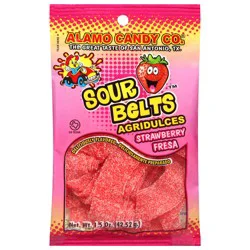 Alamo Candy Co. Strawberry Sour Belts 1.5 oz
