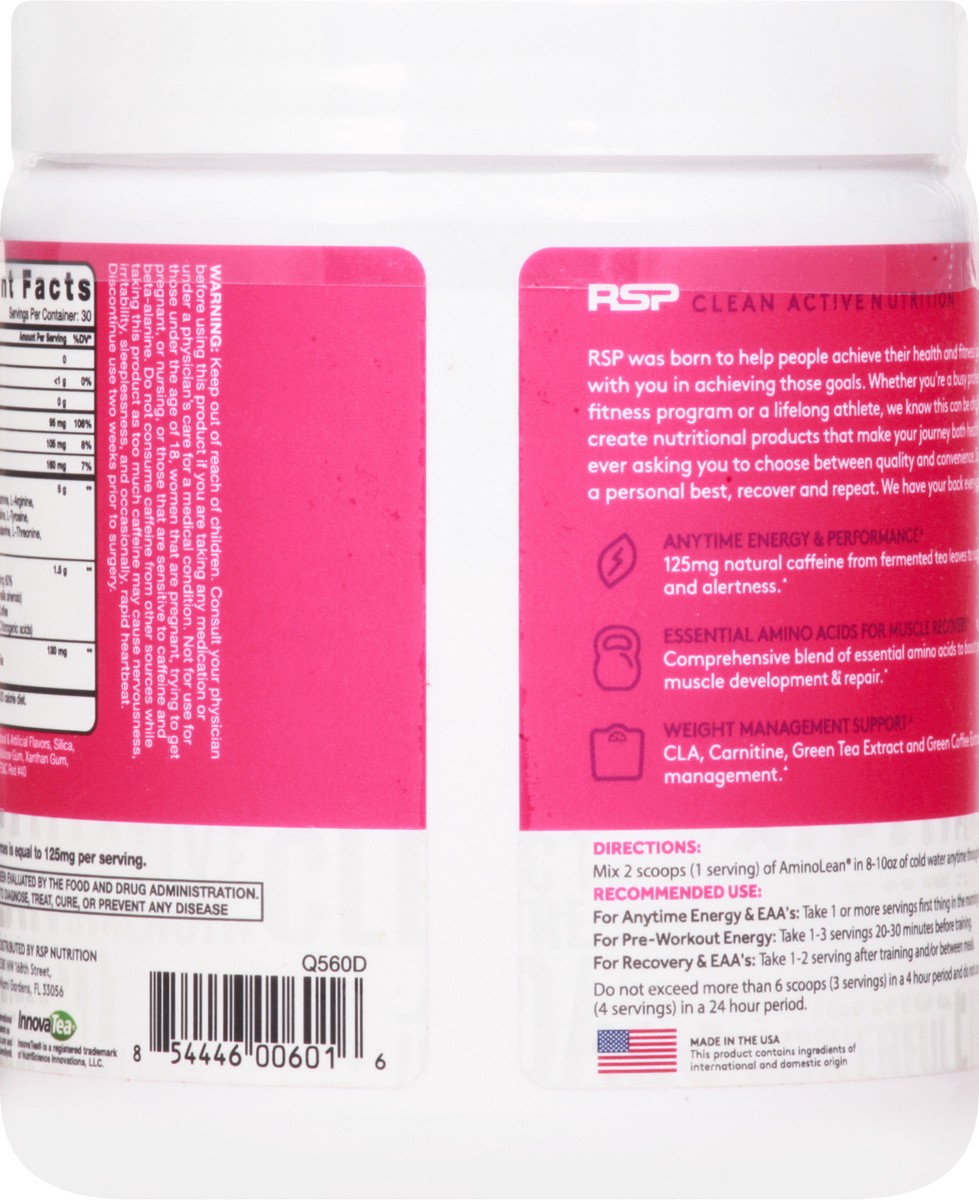 slide 7 of 9, Rsp Fruit Punch AminoLean 9.15 oz, 9.15 oz