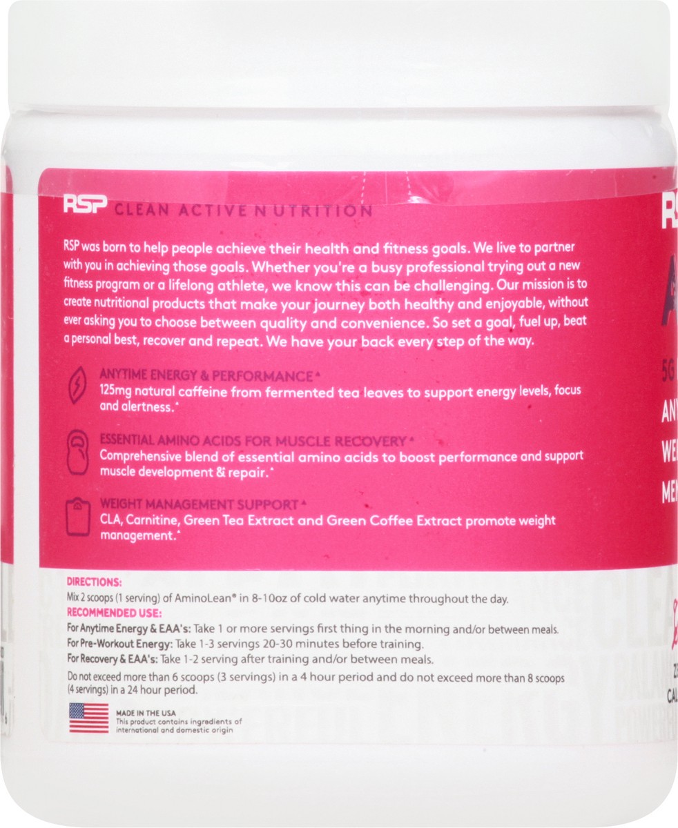 slide 4 of 9, Rsp Fruit Punch AminoLean 9.15 oz, 9.15 oz