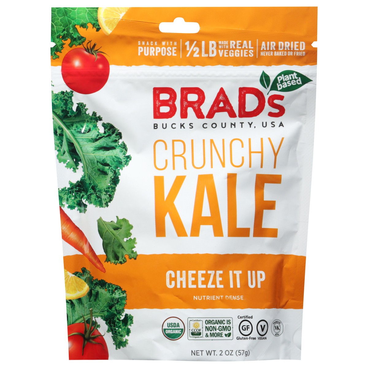 slide 1 of 9, Brad's Brads Org Kale Cheez U Up, 2 oz