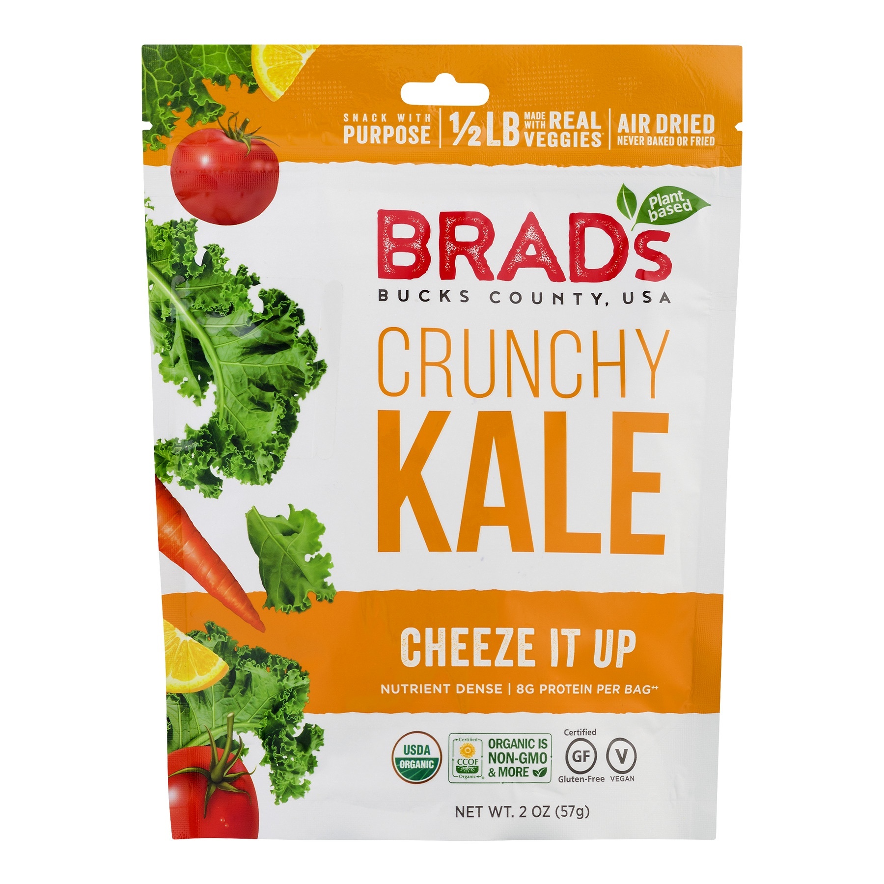 slide 1 of 1, Brad's Crunchy Kale Cheeze It Up, 2 oz