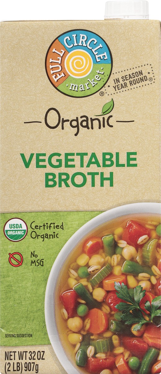 slide 4 of 9, Full Circle Market Full Circle Vegetable Broth, 32 oz