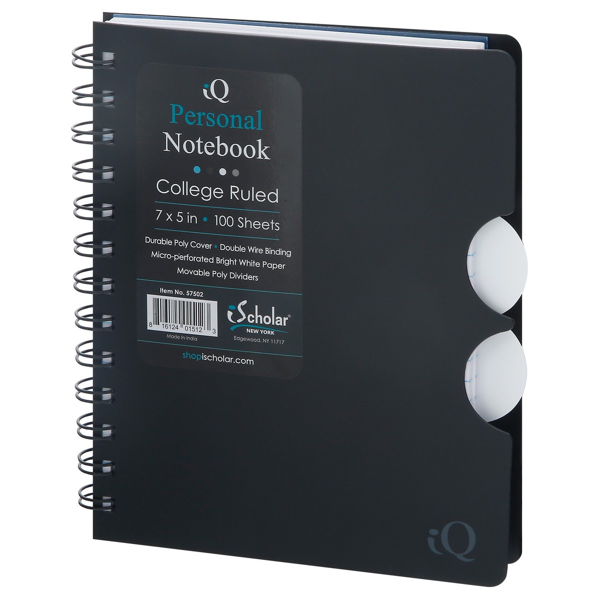 slide 2 of 10, Ischolar Iq College Ruled Personal Notebook 1 ea Not Packed, 1 ct