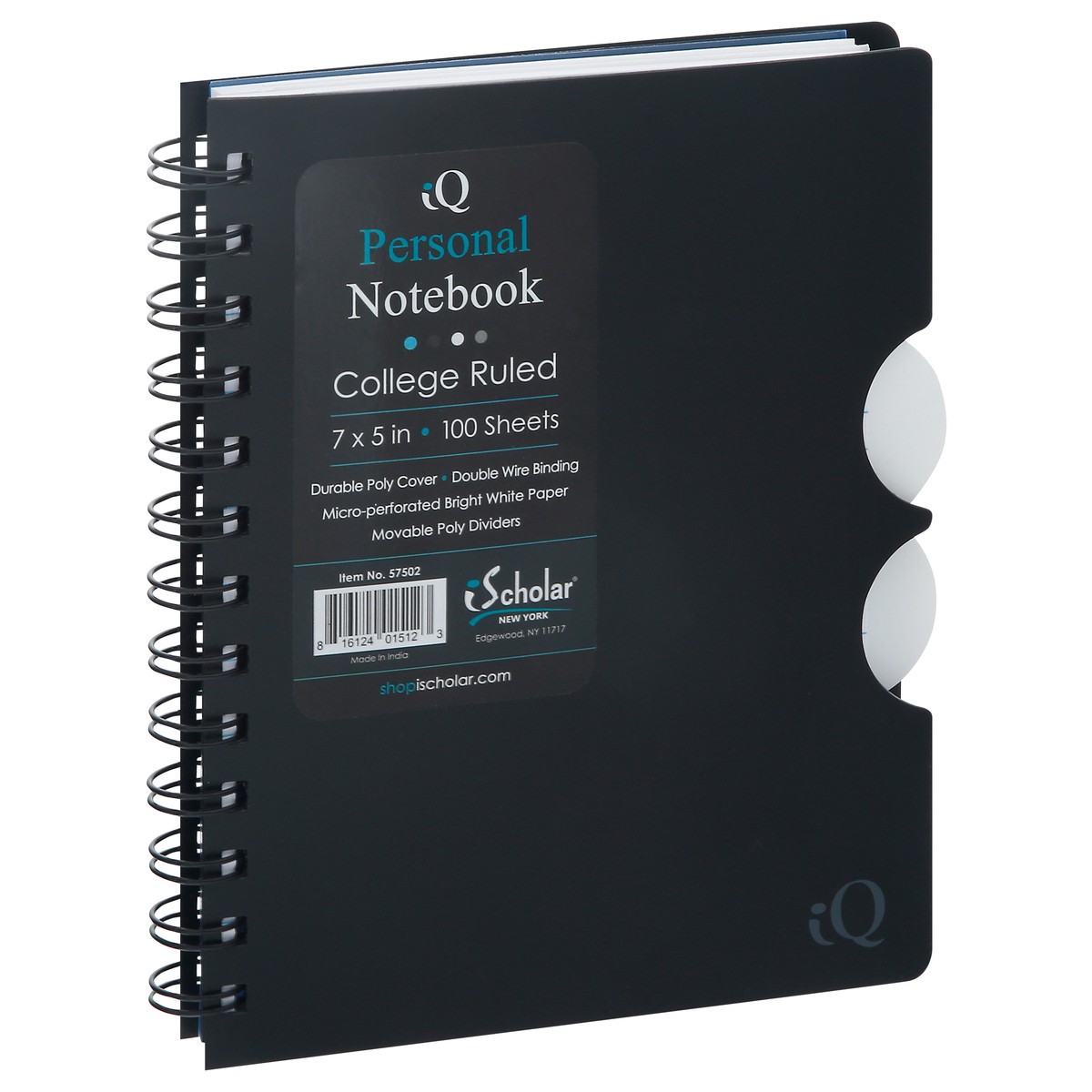 slide 8 of 10, Ischolar Iq College Ruled Personal Notebook 1 ea Not Packed, 1 ct