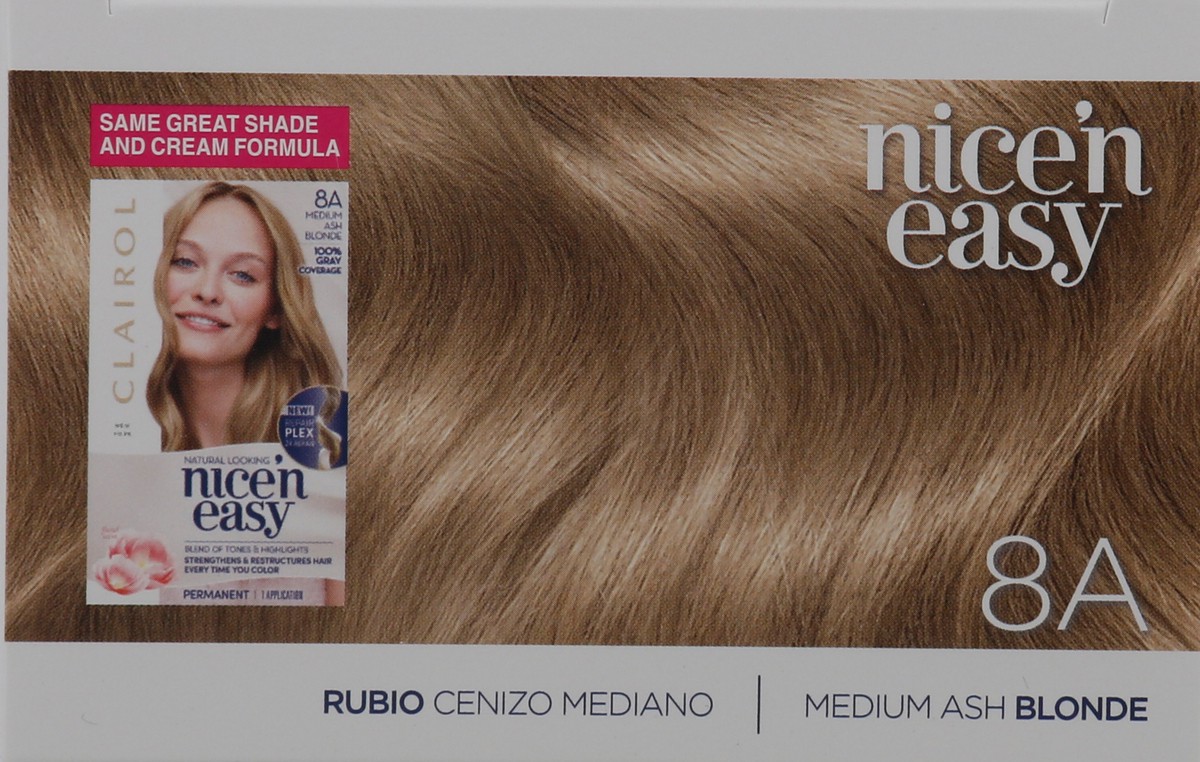 slide 2 of 9, Nice’n Easy Clairol Nice 'N Easy 8A Medium Ash Blonde, 1 ct