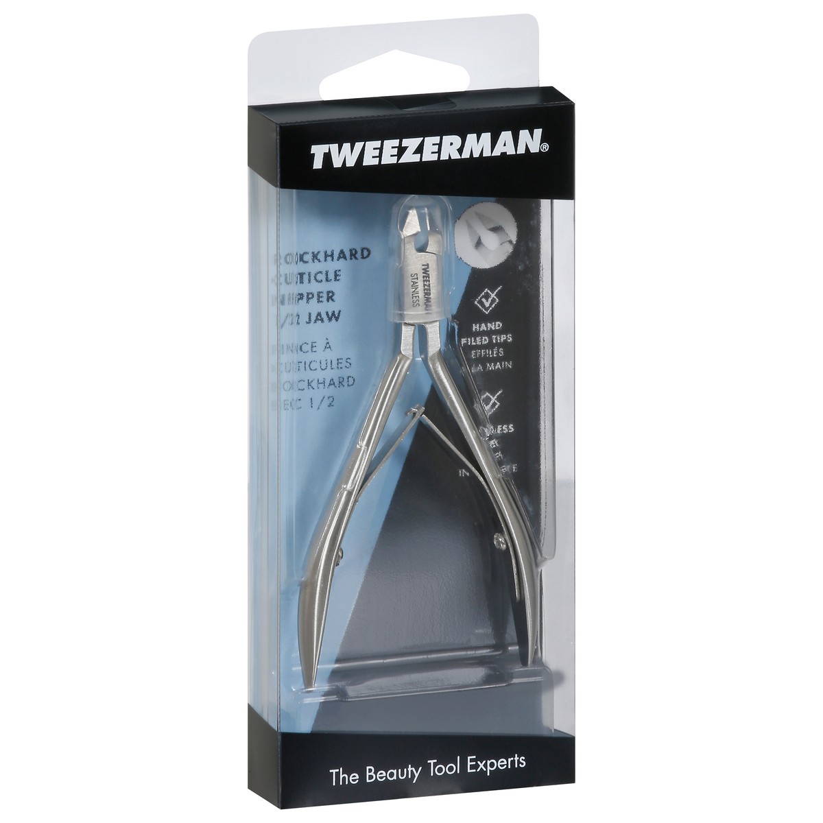 slide 2 of 9, Tweezerman Rockhard Cuticle Nipper, Half Jaw, 1 ct