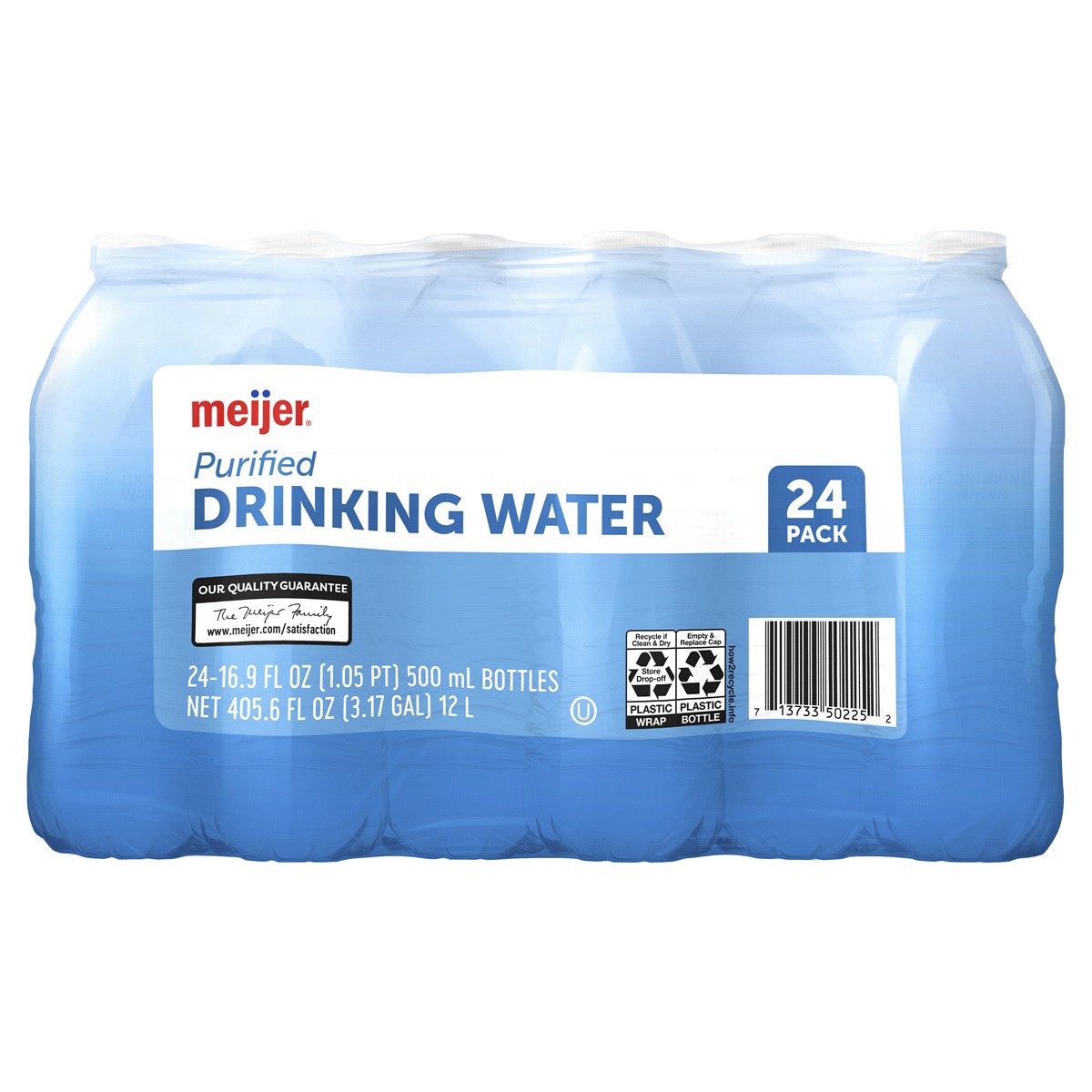 slide 1 of 5, Meijer Purified Drinking Water Bottles 24-Pack, 16.9 oz
