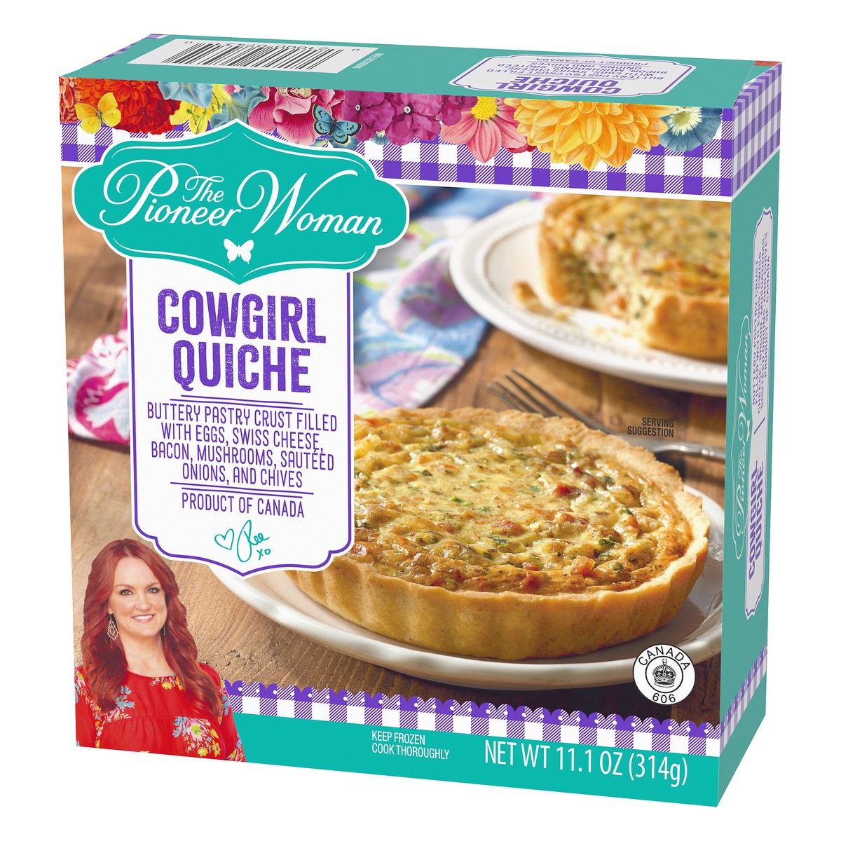 slide 6 of 10, The Pioneer Woman Cowgirl Quiche, 11.2 oz Box, 314 g