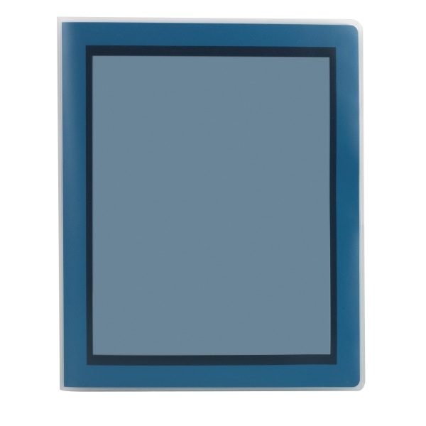 slide 1 of 1, OfficeMax Brand 2-Pocket Poly Folders, Navy, 1 ct