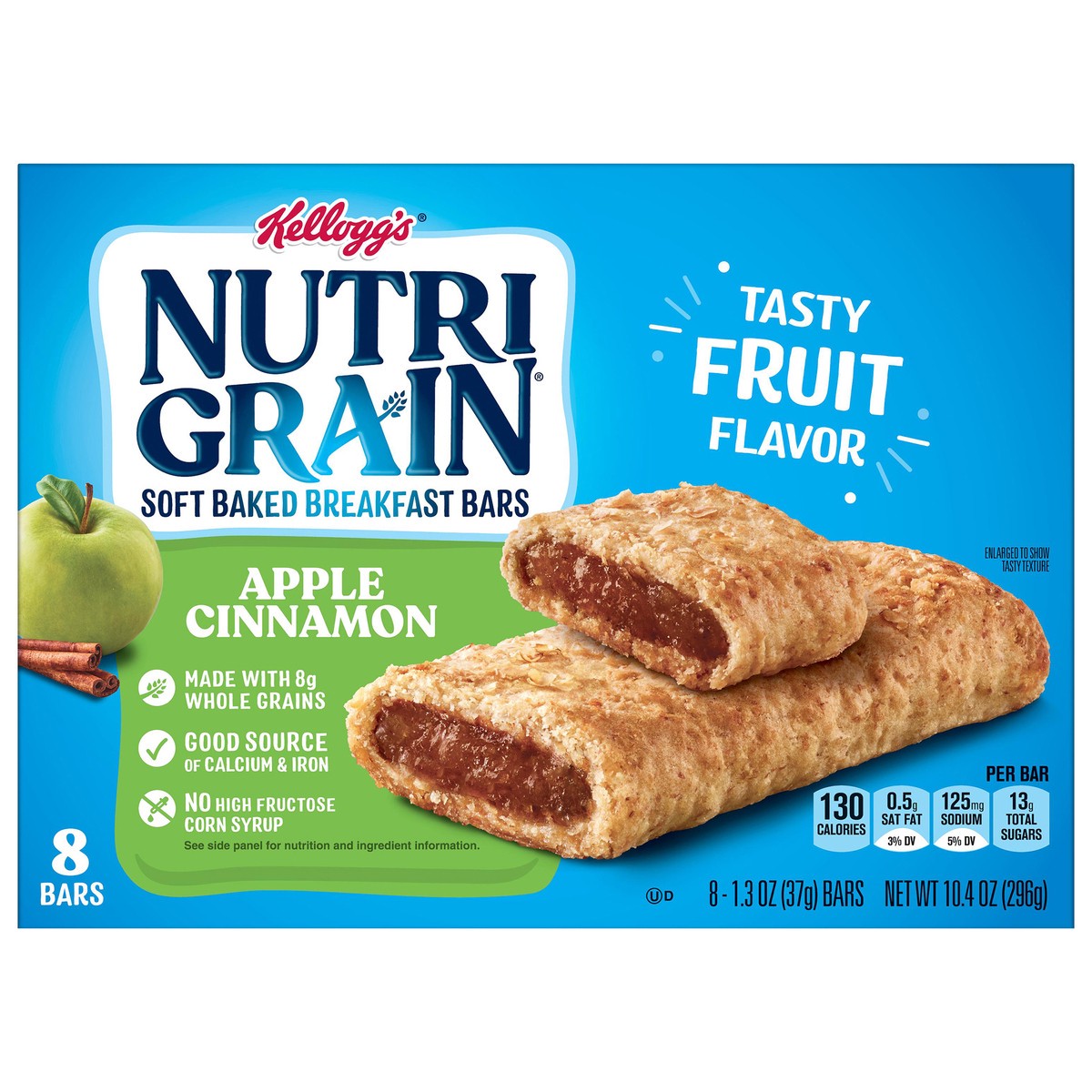 slide 1 of 99, Nutri-Grain Apple Cinnamon Soft Baked Breakfast Bars, 10.4 oz