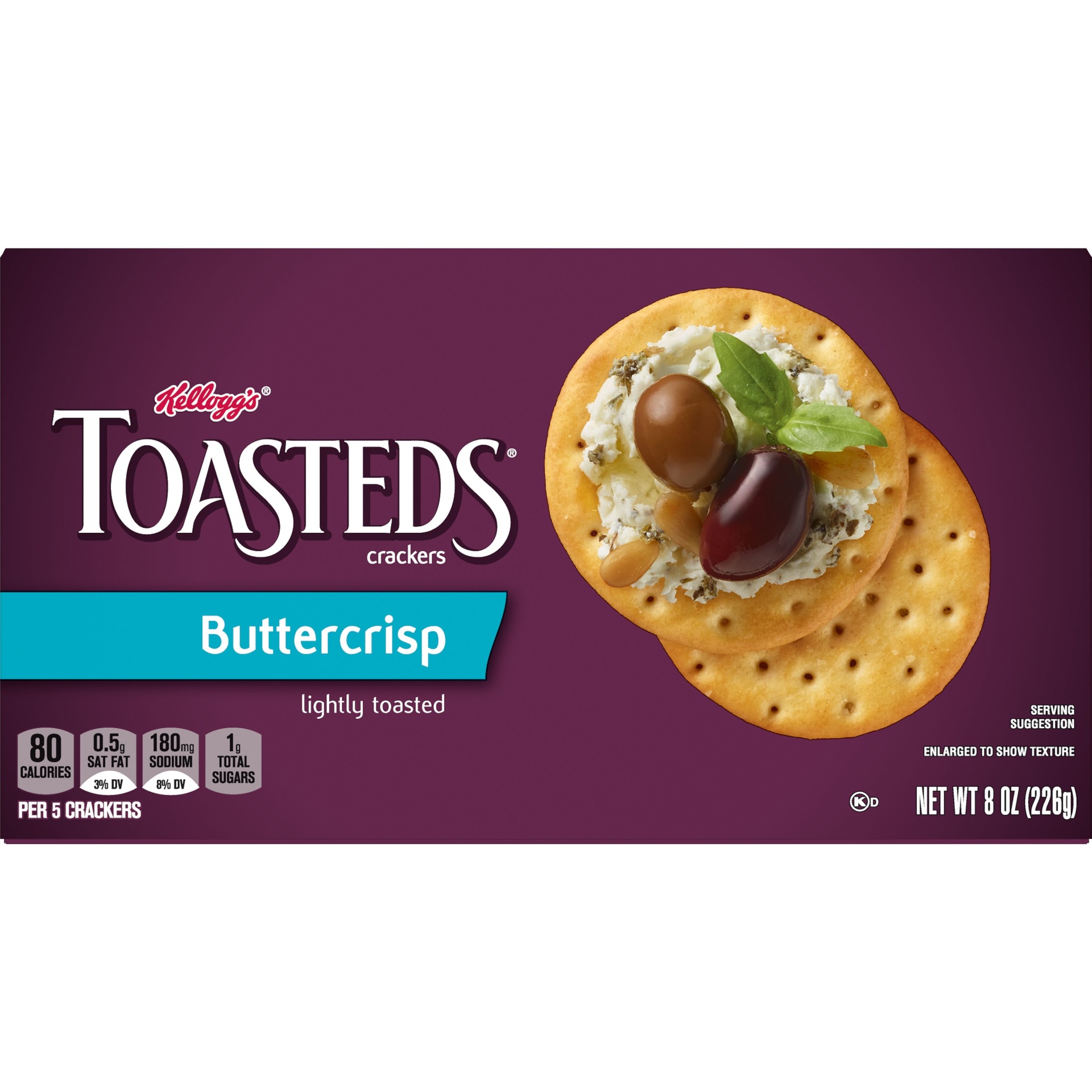 slide 5 of 7, Toasteds Buttercrisp Crackers, 8 oz