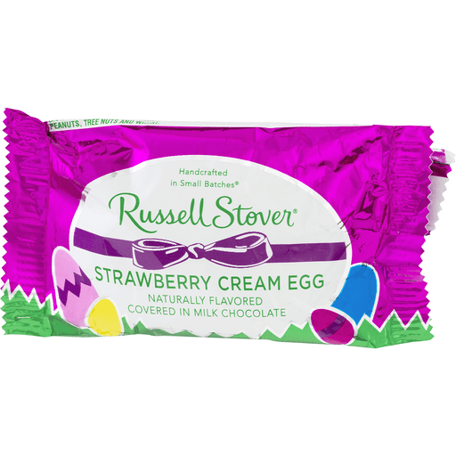 slide 3 of 9, Russell Stover Strawberry Creme Egg in Milk Chocolate, 1 oz