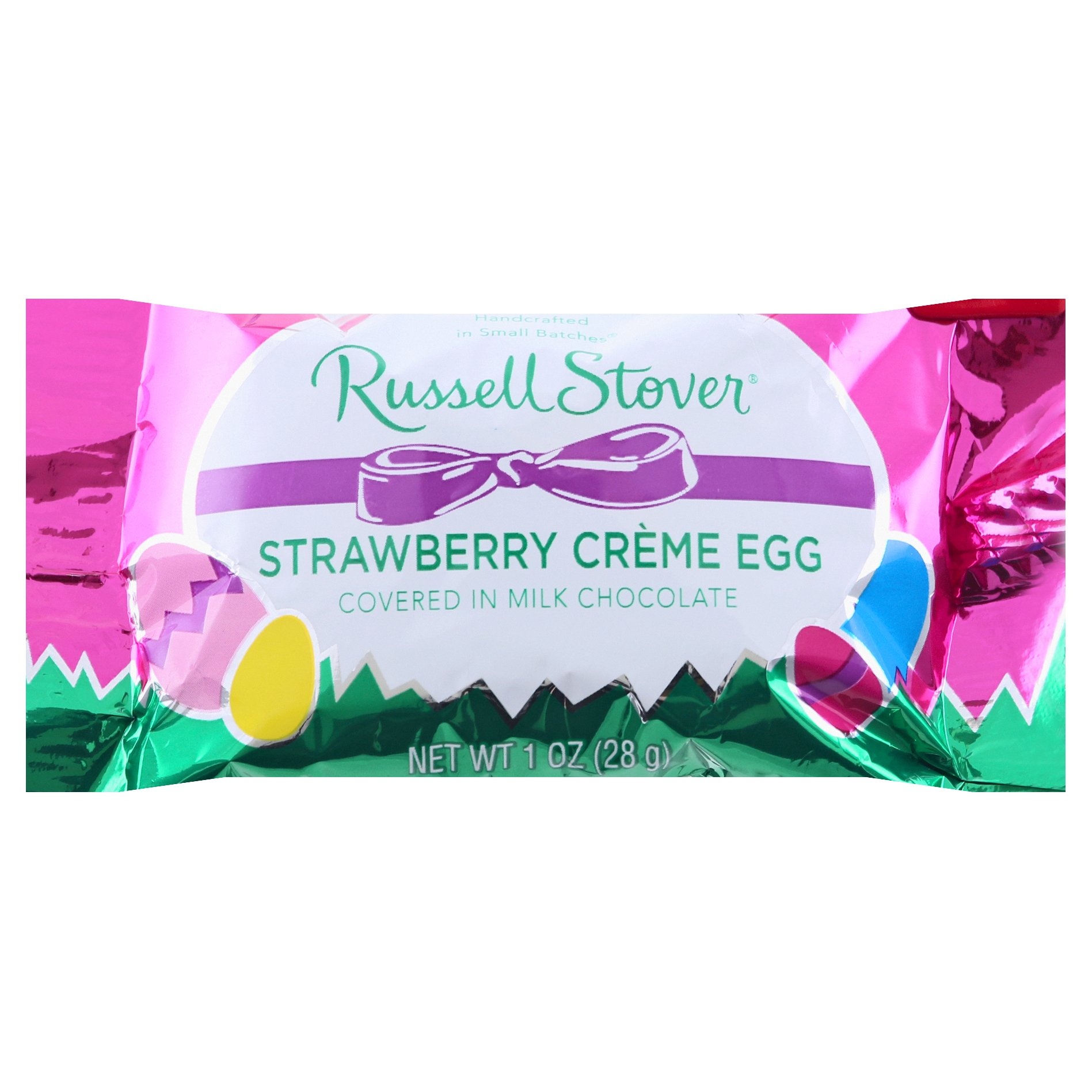 slide 1 of 9, Russell Stover Strawberry Creme Egg in Milk Chocolate, 1 oz