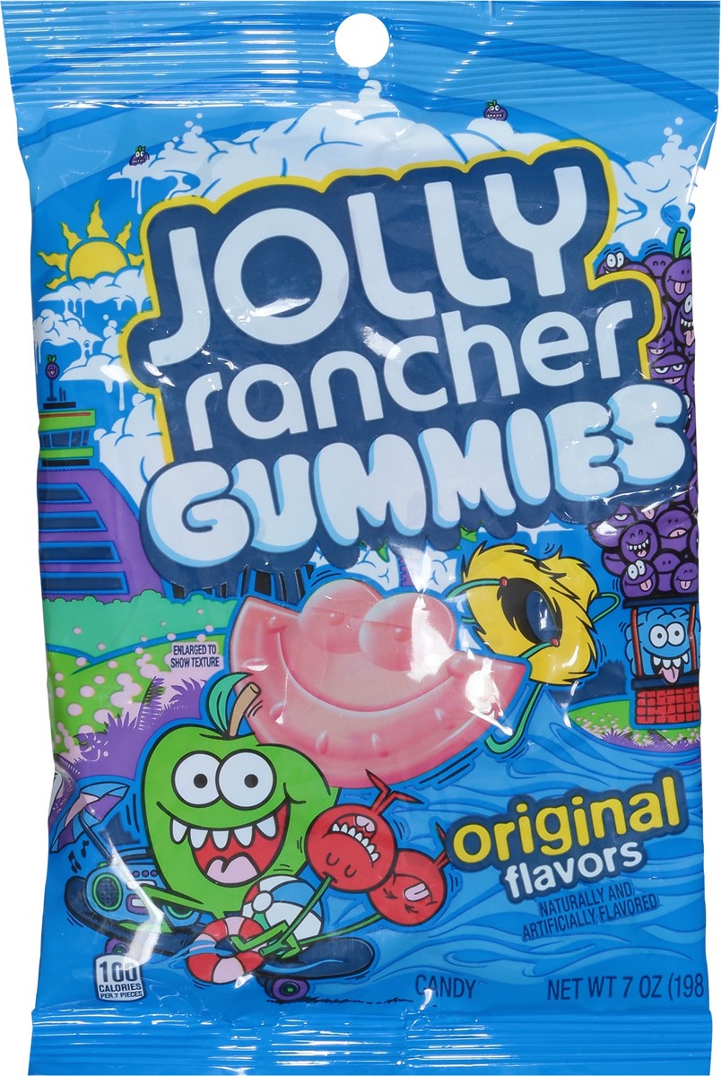 slide 3 of 11, JOLLY RANCHER Gummies Original Fruit Flavored Candy Bag, 7 oz, 12 ct; 7 oz