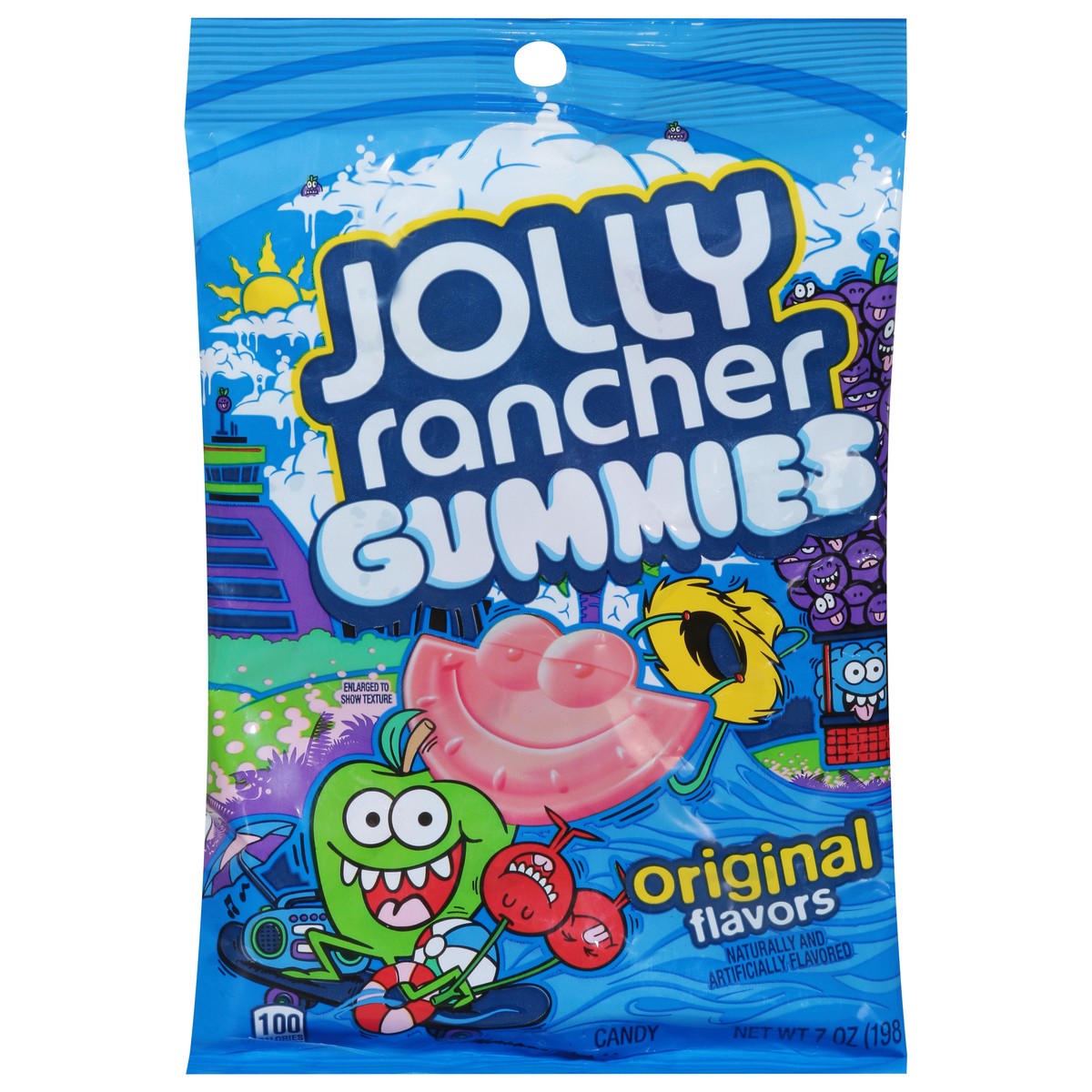 slide 9 of 11, JOLLY RANCHER Gummies Original Fruit Flavored Candy Bag, 7 oz, 12 ct; 7 oz