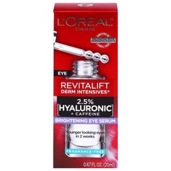 Revitalift Derm Intensives 2.5% Hyaluronic Acid + Caffeine Brightening Eye Serum 0.67 fl oz