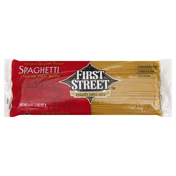 slide 1 of 1, First Street Spaghetti Pasta, 2 lb