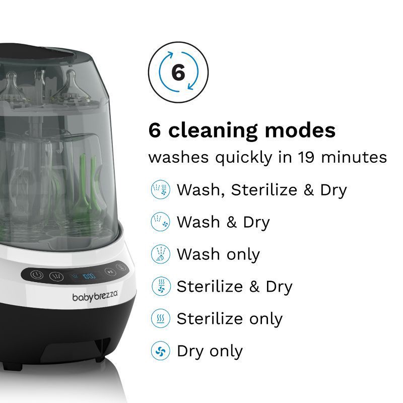 slide 4 of 9, Baby Brezza Bottle Washer Pro - White, 1 ct