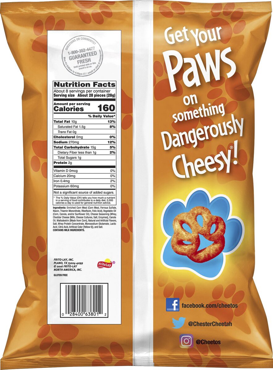 slide 3 of 7, Cheetos Cheese Flavored Snacks, 7.5 oz