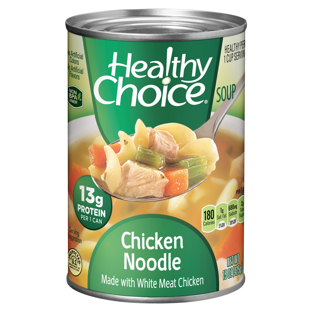 slide 1 of 5, Healthy Choice Chicken Noodle Soup 15 oz, 15 oz