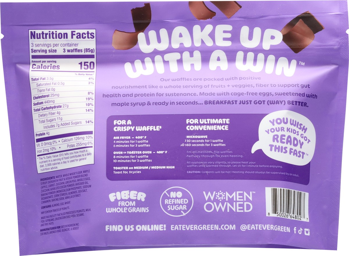 slide 9 of 13, Evergreen Chocolate Zucchini Bread Waffles Mini 9 ea, 9 ct