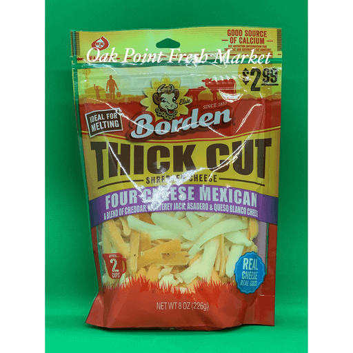 slide 1 of 1, Borden Thick Cut Four Cheese, 1 ct