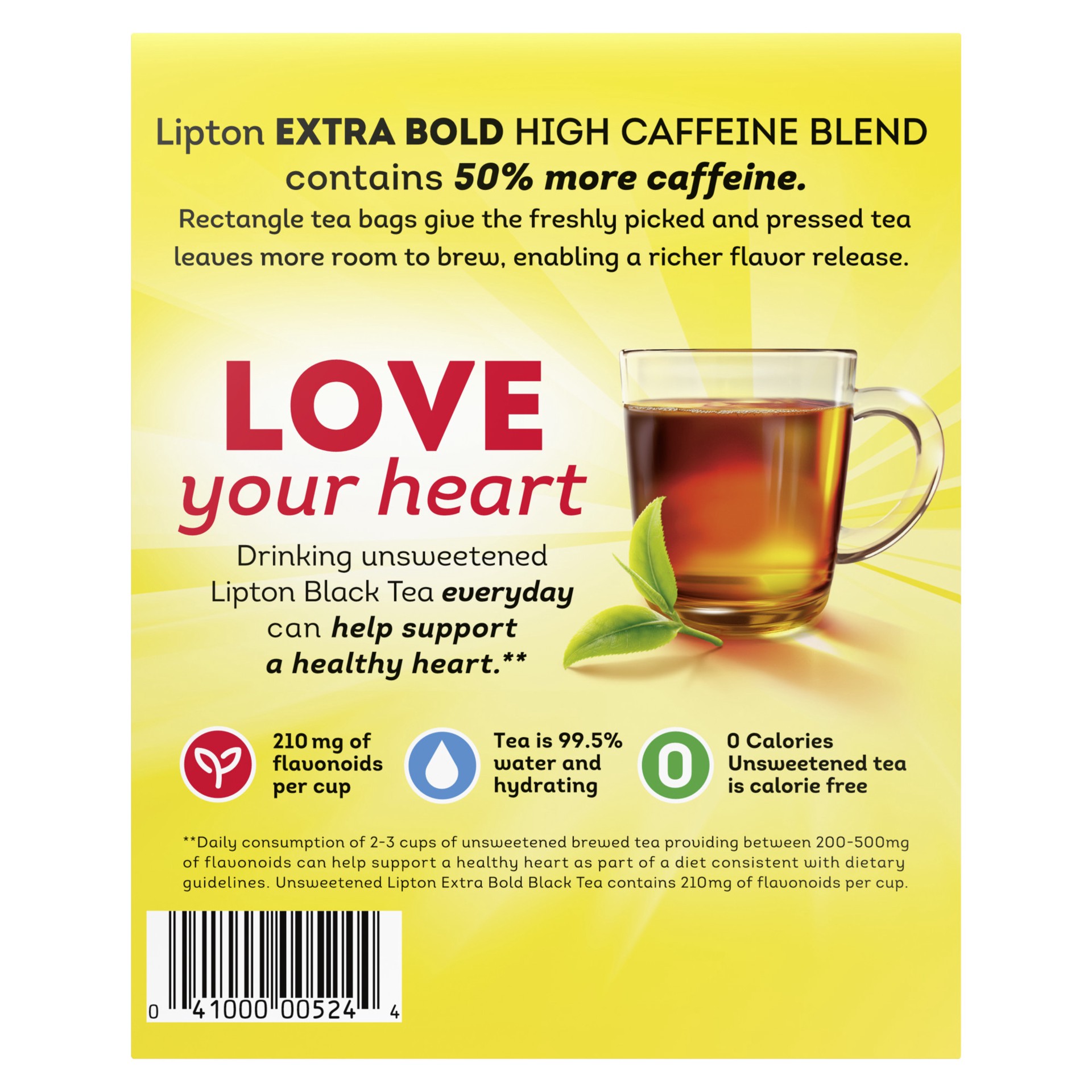 slide 2 of 4, Lipton Black Tea Bags Extra Bold, 80 Count, 80 ct; 7.9 oz