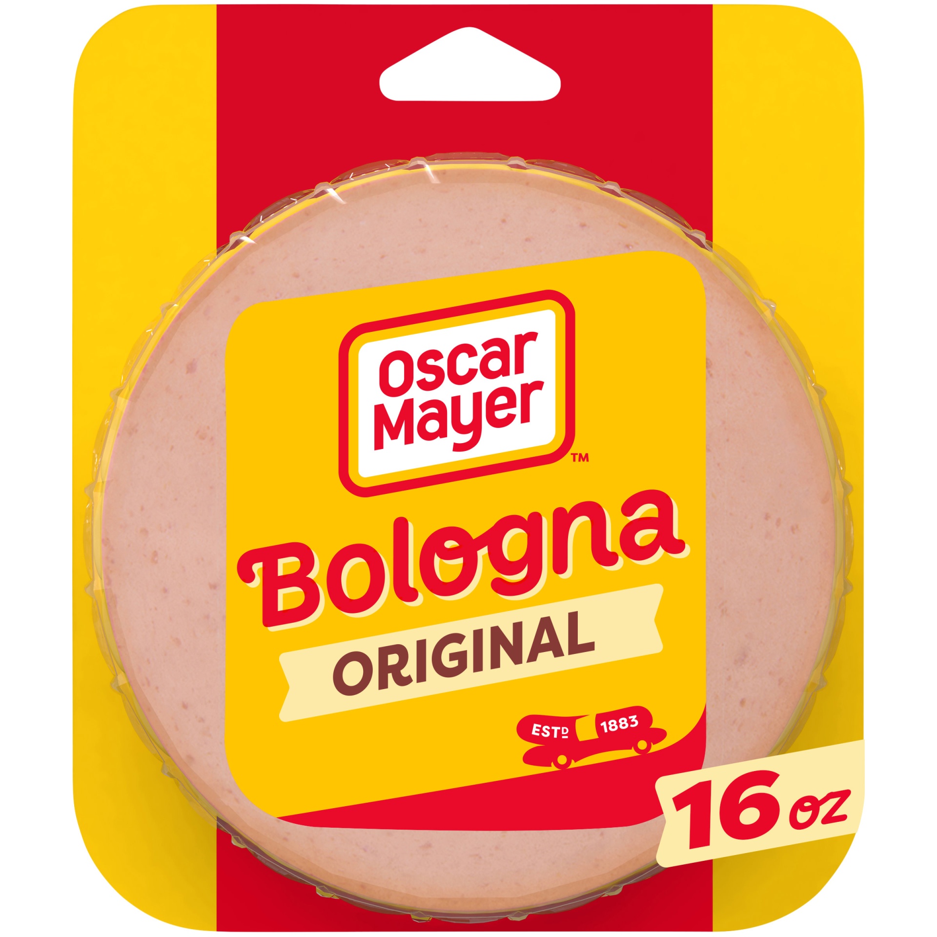 slide 1 of 2, Oscar Mayer Bologna Made With Chicken & Pork, Beef Added Sliced Lunch Meat Pack, 16 oz
