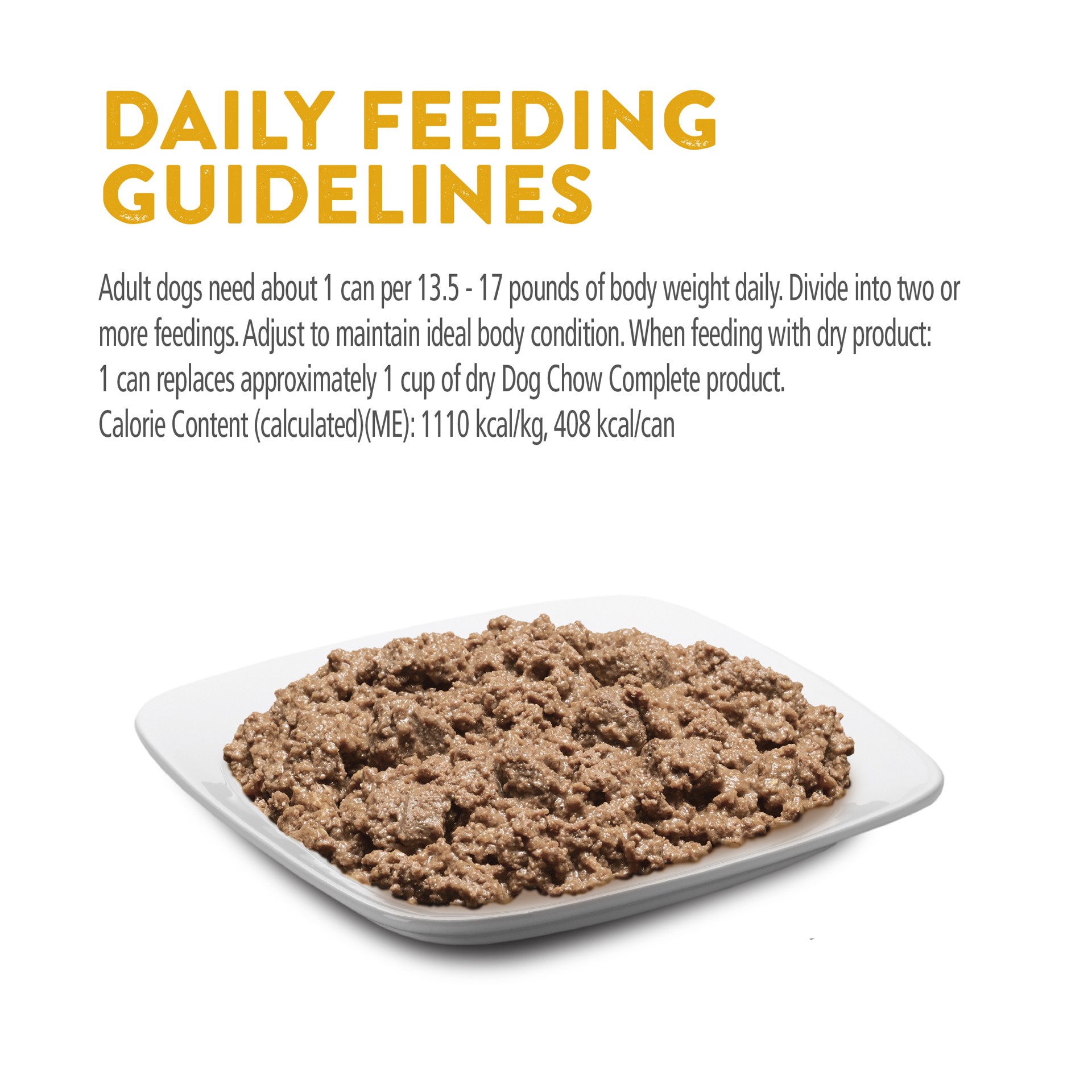 slide 7 of 8, Dog Chow Purina Dog Chow High Protein Pate Wet Dog Food, High Protein With Real Chicken, 13 oz