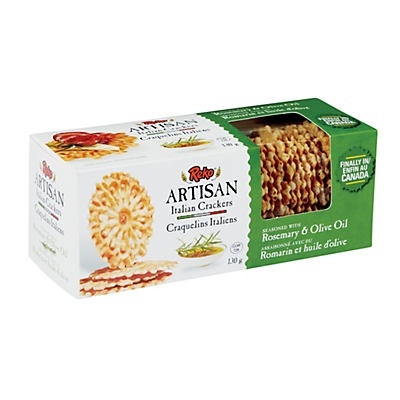 slide 1 of 1, Reko Artisan Italian Crackers, Rosemary & Olive Oil, 4.5 oz