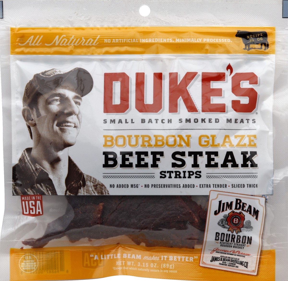 slide 4 of 4, Duke's Jim Beam Bourbon Glaze Jerky, 3.15 oz