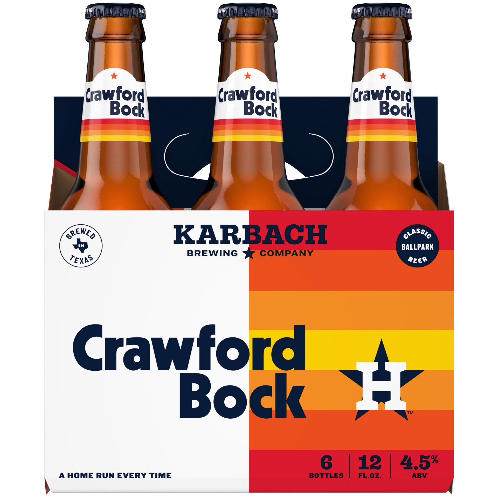 slide 2 of 3, Karbach Brewing Co. Brewing Co. Crawford Bock Beer, 6 Pack 12 oz. Bottles, 4.5% ABV, 72 fl oz