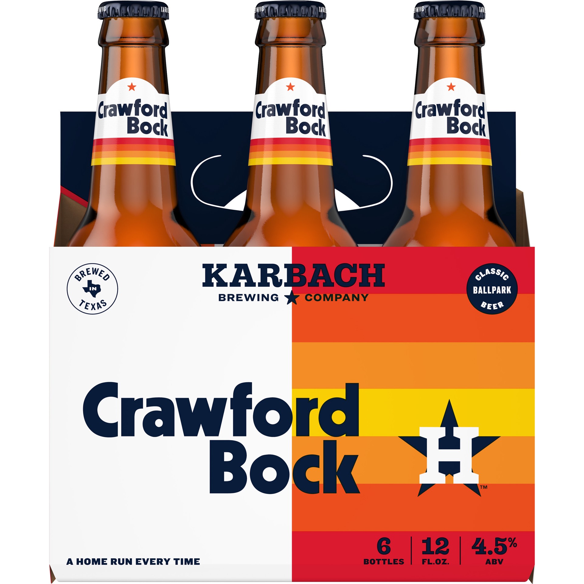slide 1 of 3, Karbach Brewing Co. Brewing Co. Crawford Bock Beer, 6 Pack 12 oz. Bottles, 4.5% ABV, 72 fl oz