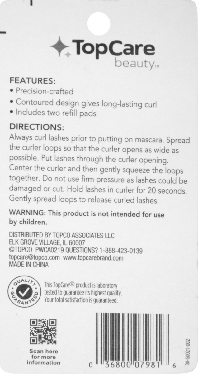 slide 3 of 12, TopCare Beauty Eyelash Curler 1 ea, 1 ct