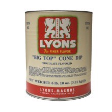 slide 1 of 1, Lyons Chocolate Cone Dip Coating, 110.4 oz