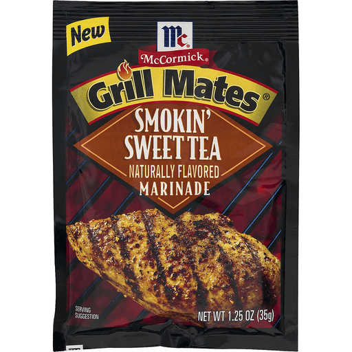 slide 1 of 1, McCormick Grill Mates Smokin' Sweet Tea Marinade Packet, 1.25 oz