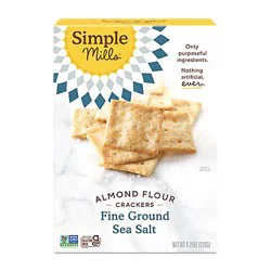 Simple Mills Fine Ground Sea Salt Almond Flour Crackers - 4.25 Oz