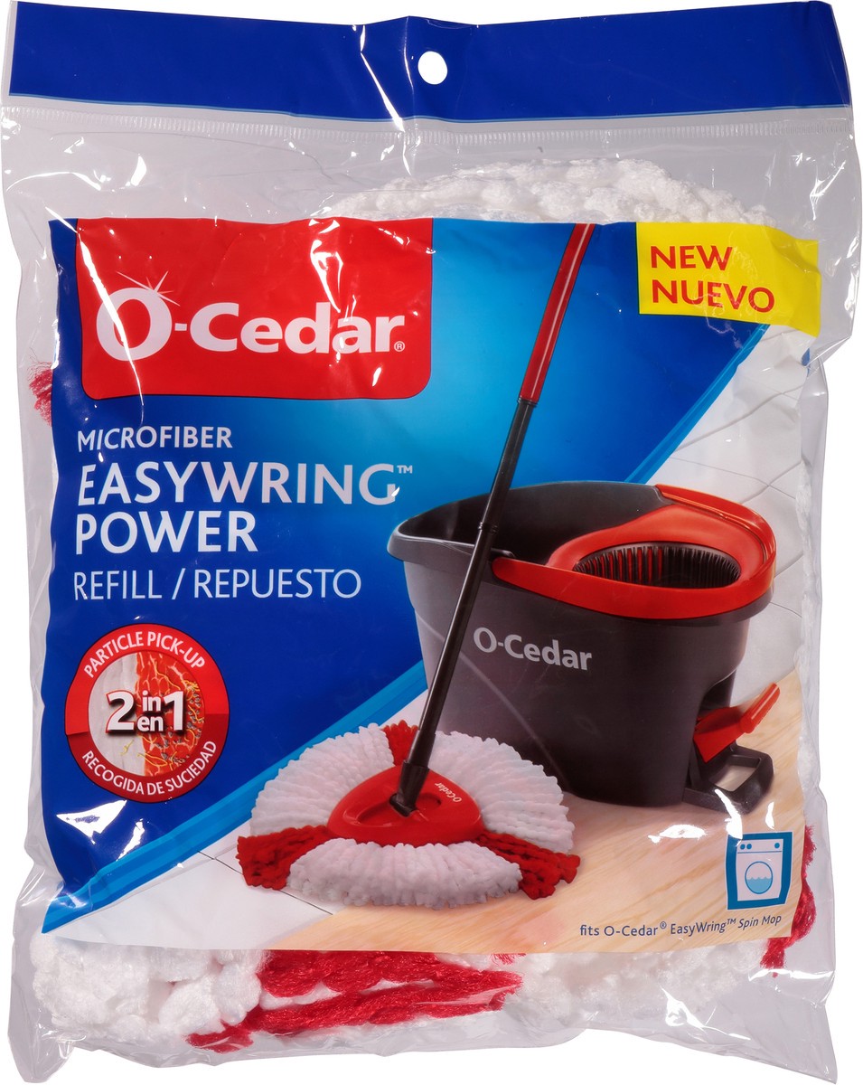 slide 1 of 1, O-Cedar Easywring Power Microfiber Refill 1 ea Bag, 1 ct